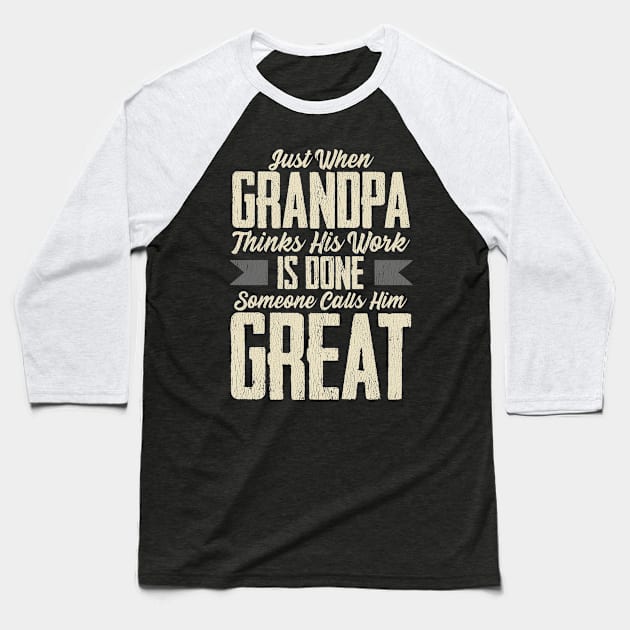 Great Grandpa Baseball T-Shirt by creative